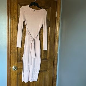 Brand new, never worn, midi ribbed sweater dress. Size small.